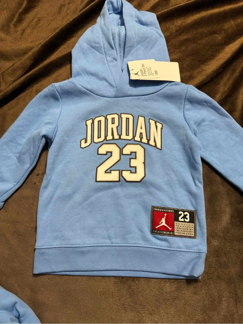 Jordan Light Blue '23 Hoodie & Jogger Set for Kids